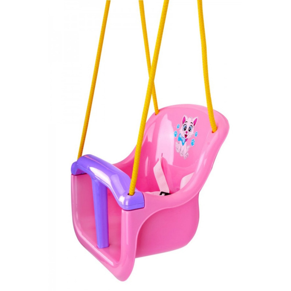 Дитяча гойдалка 8102TXK(Pink) пластик, до 20 кг, мотузка 2,5 м — фото 3