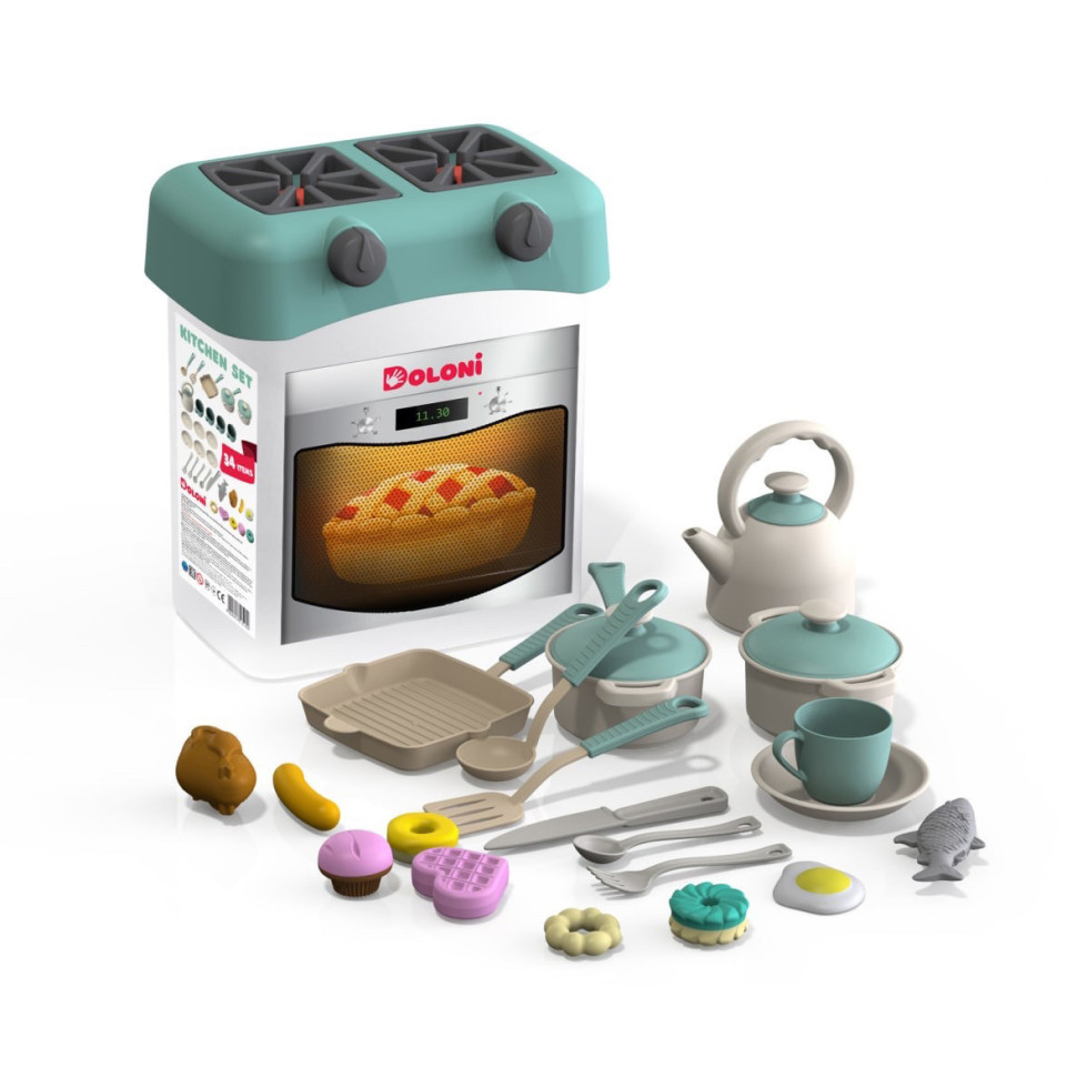 Ігровий набір Кухня-Бокс DOLONI-TOYS 01480/1/2 Бірюзовий