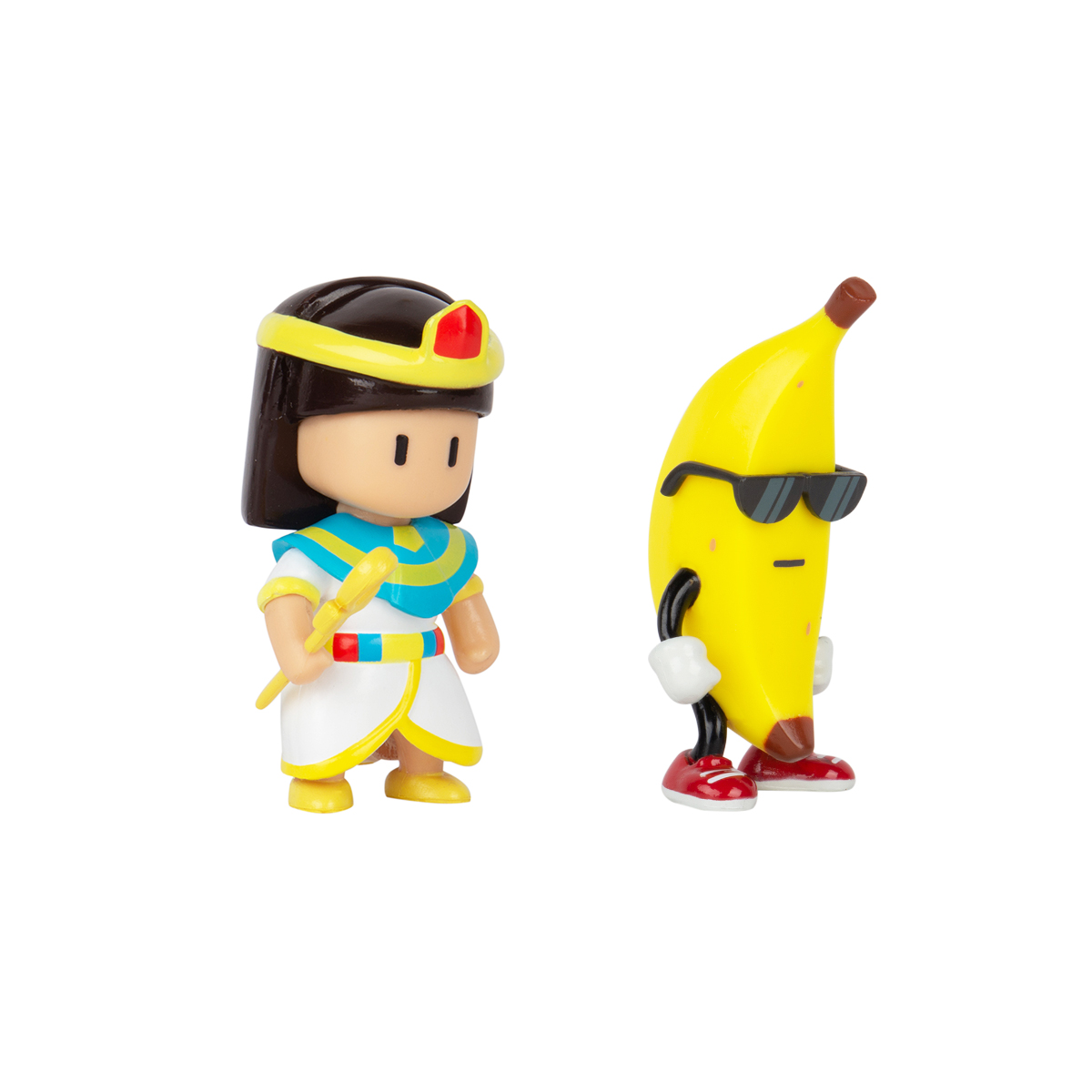 Набір колекційних фігурок Stumble Guys - Клеопатра Та Банан (2 фігурки, 6 cm) — фото 3