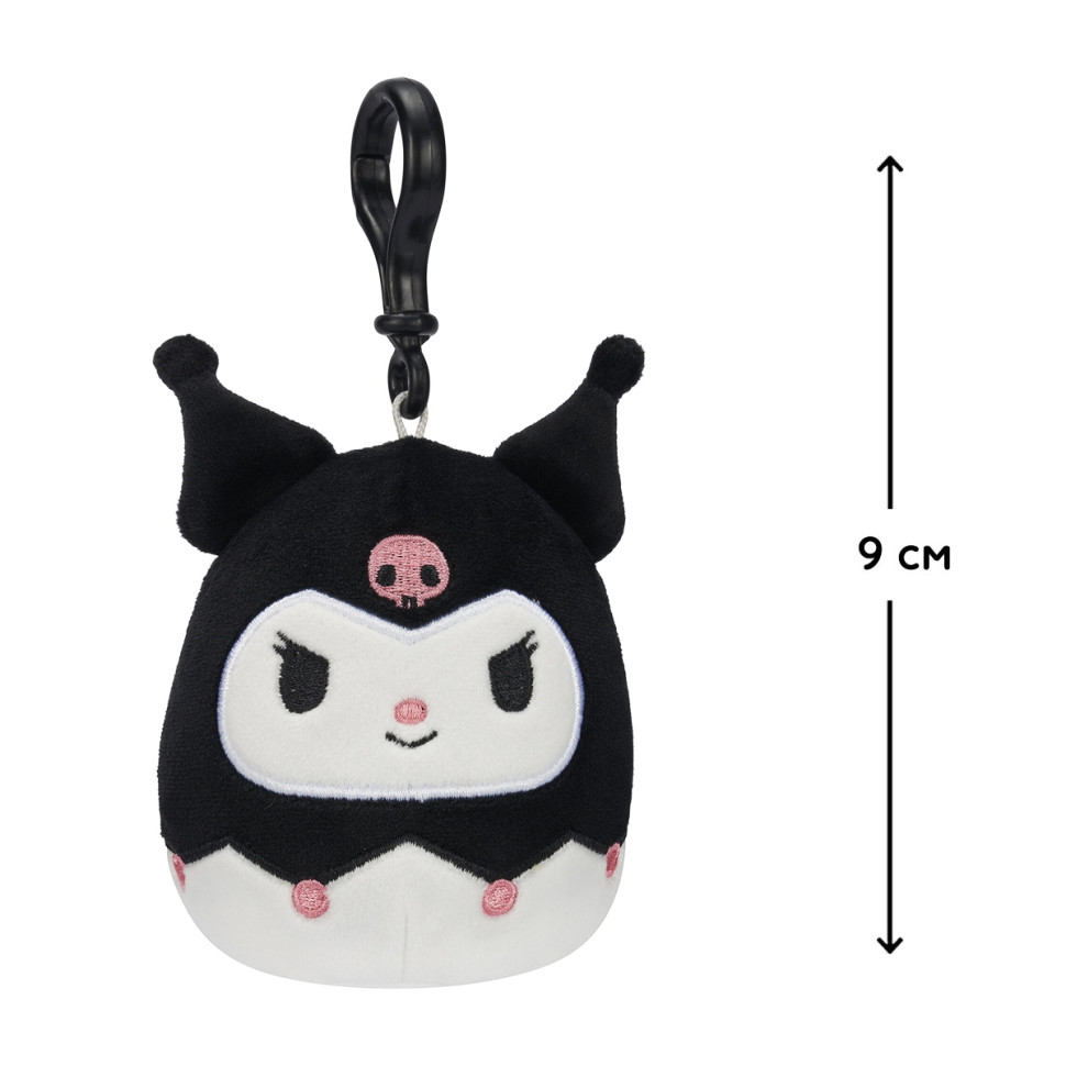 Дитяча м'яка іграшка на кліпсі серії «Хелло Кітті» Куромі Squishmallows SQSN00277, 9 см — фото 3