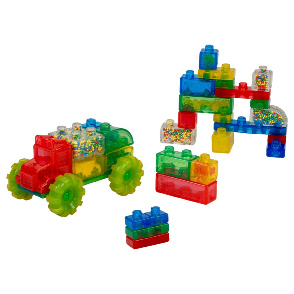 Дитячий сенсорний конструктор "Машинка врум-врум!" Jelly Blox 931694J 30 деталей — фото 2