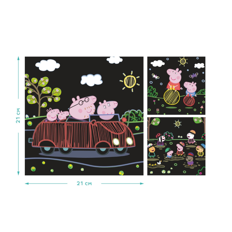 Набір гравюр Peppa Pig "Веселі розваги" Dodo 200185 — фото 9