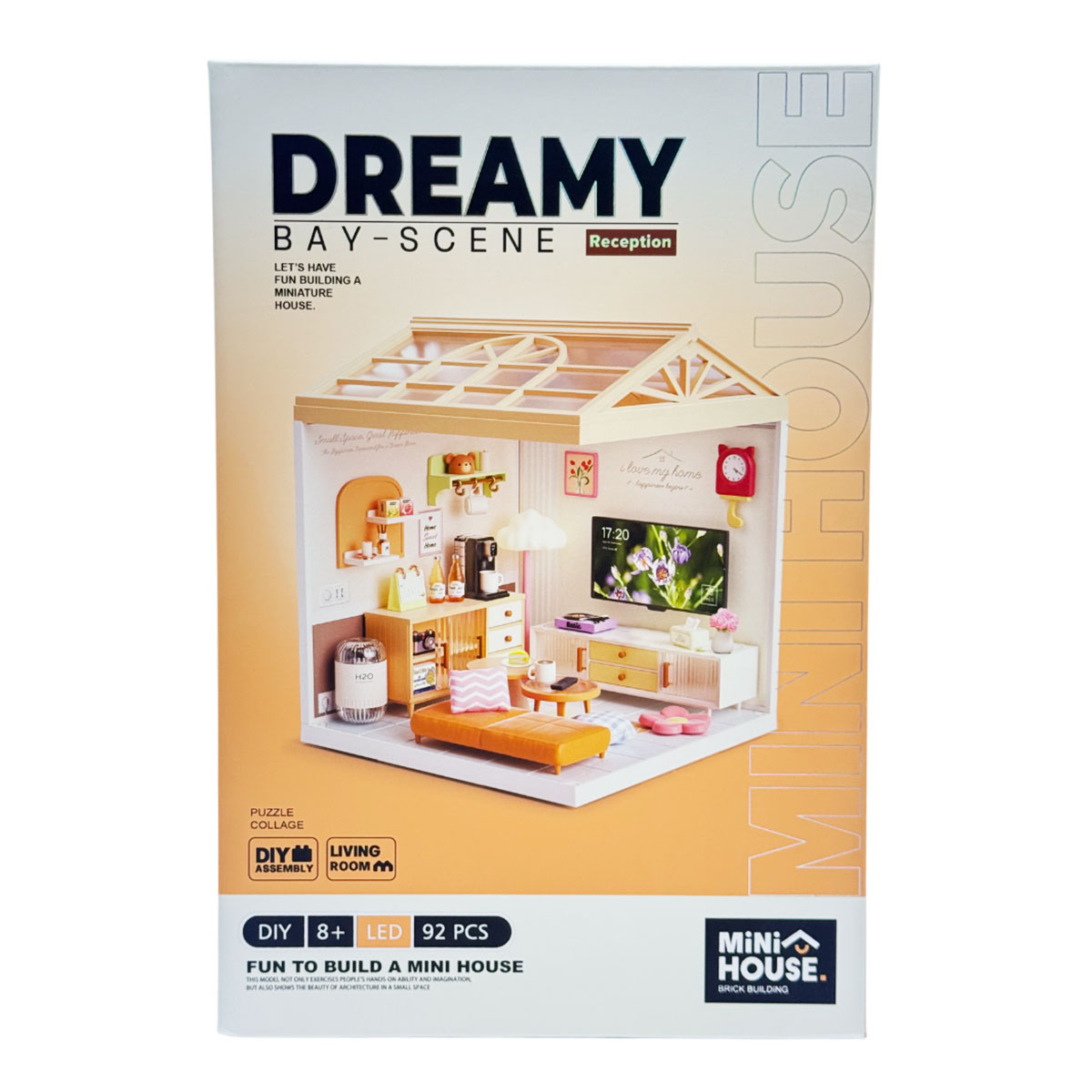 Конструктор-румбокс Mini House серії "Інтер'єр" – Вітальня (світло)