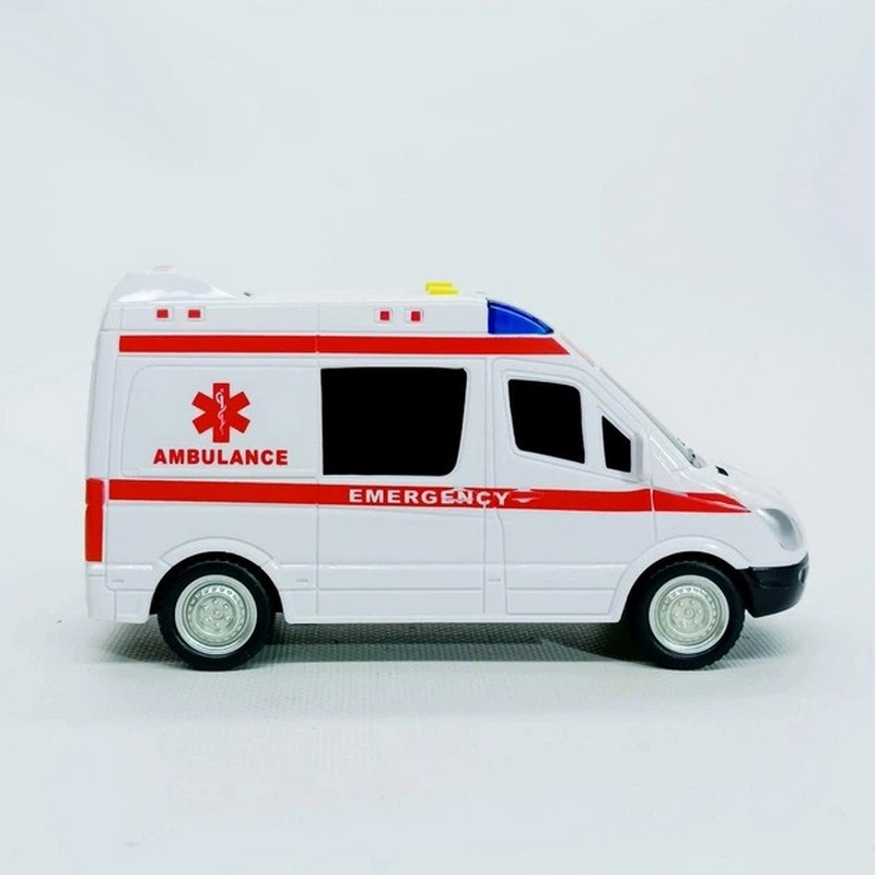 Дитяча автомодель "Швидка допомога" 7994, 17х7 см, звукові та світлові ефекти — фото 2