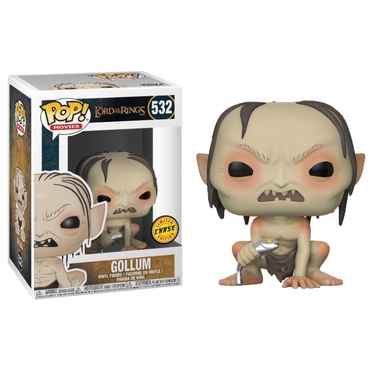 Игровая фигурка Funko POP! cерии "Lord of the Rings/Hobbit S3" Gollum w/Chase — фото 4