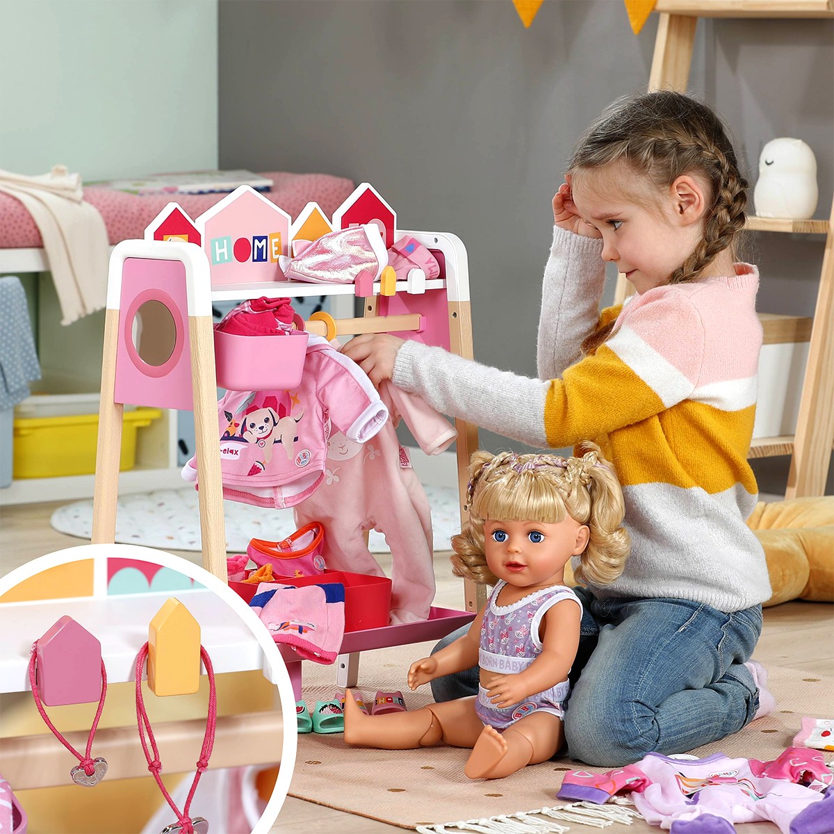 Ігровий набір BABY born – Стильна Стійка Для Одягу — фото 7
