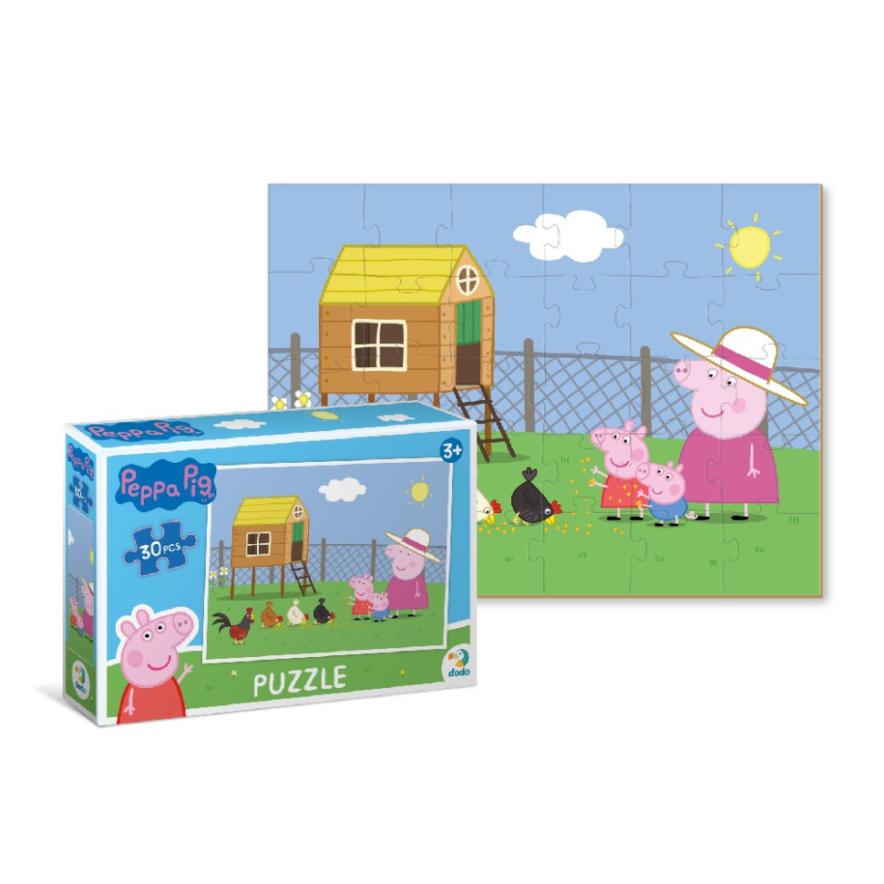 Детский пазл "Peppa Pig: Курятник" 200301, 30 элементов — фото 4