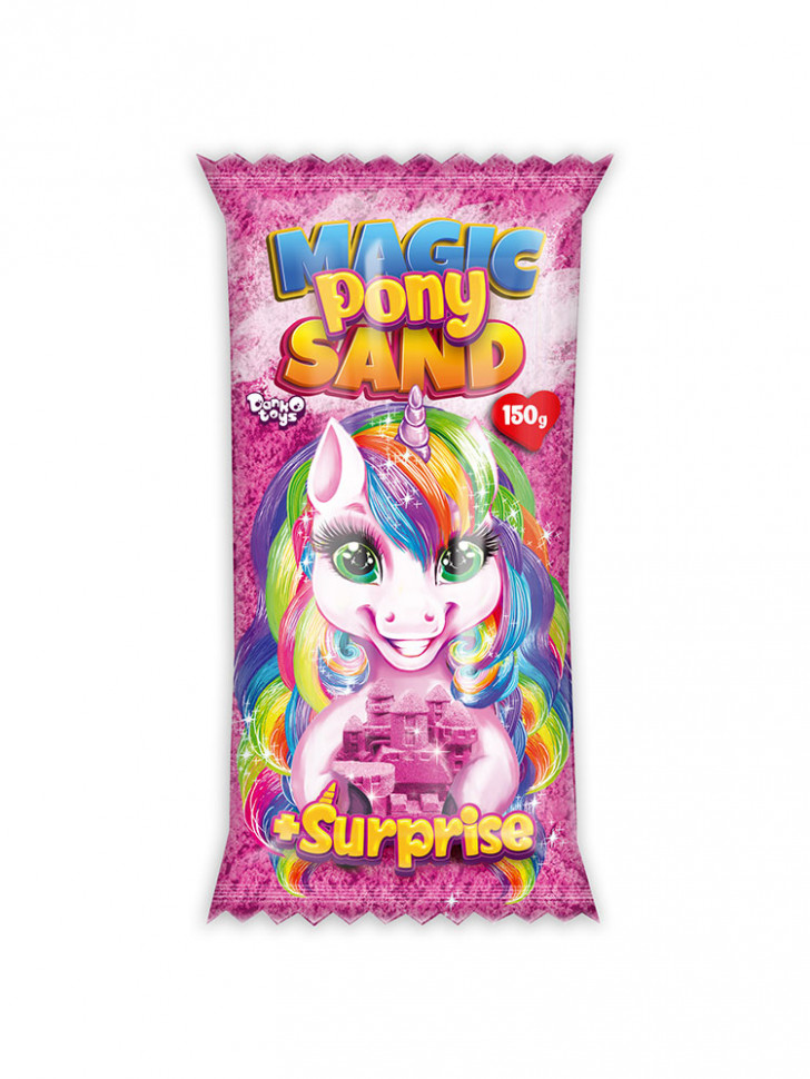 Набір для творчості "Кінетичний пісок "Magic Pony Sand" MPS-01-01, 150 г Рожевий