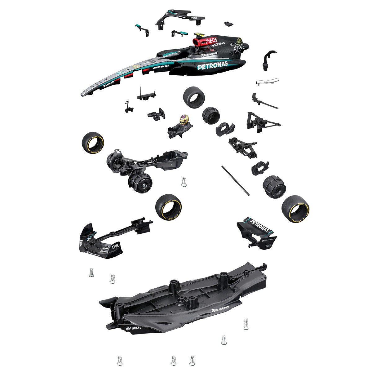 Авто-конструктор – Mercedes-AMG F1 W15 Petronas (2024) (1:24) — фото 2
