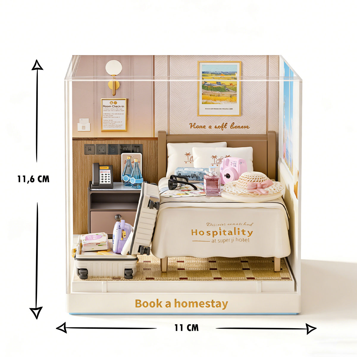 Конструктор-румбокс Mini House серии "Интерьер Мини" – Номер в Отеле — фото 3