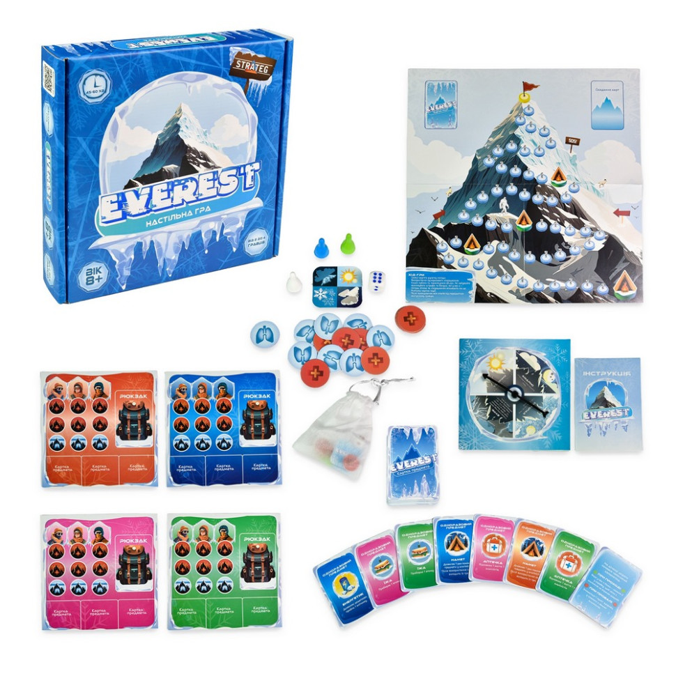 Карточная игра "Everest" 30417 карточки 110 штук, жетоны 37 штук — фото 3