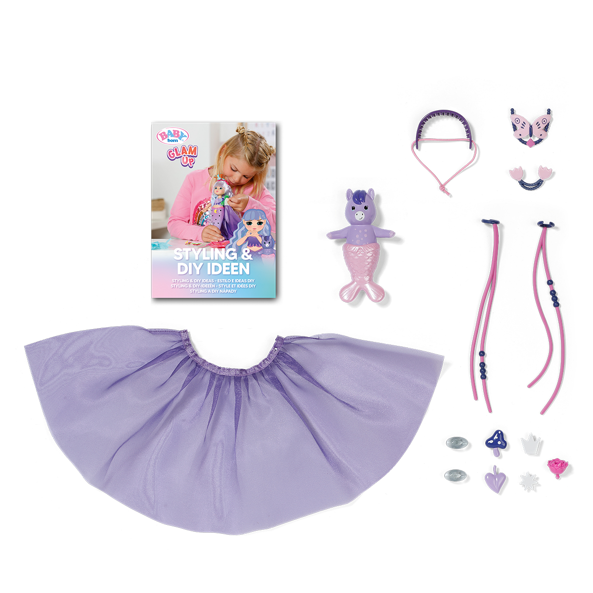 Лялька BABY born серії "Glam Up" – Русалонька Аура (28 см, з аксес.) — фото 6