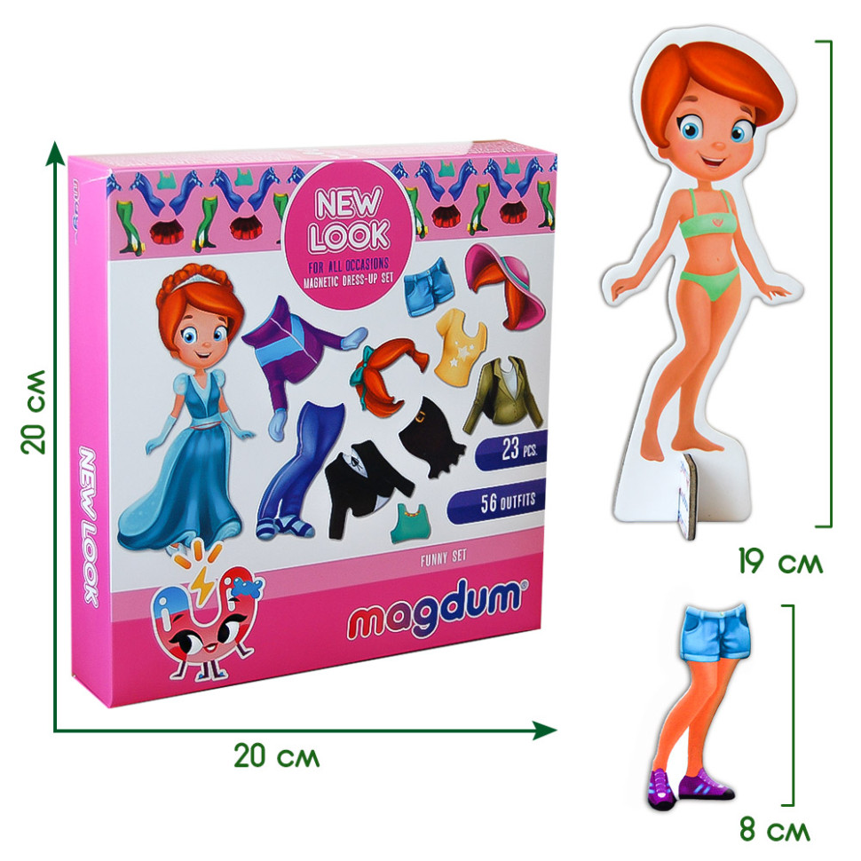 Набір магнітів Magdum "Лялька з одягом New look" ML4031-14 EN — фото 4