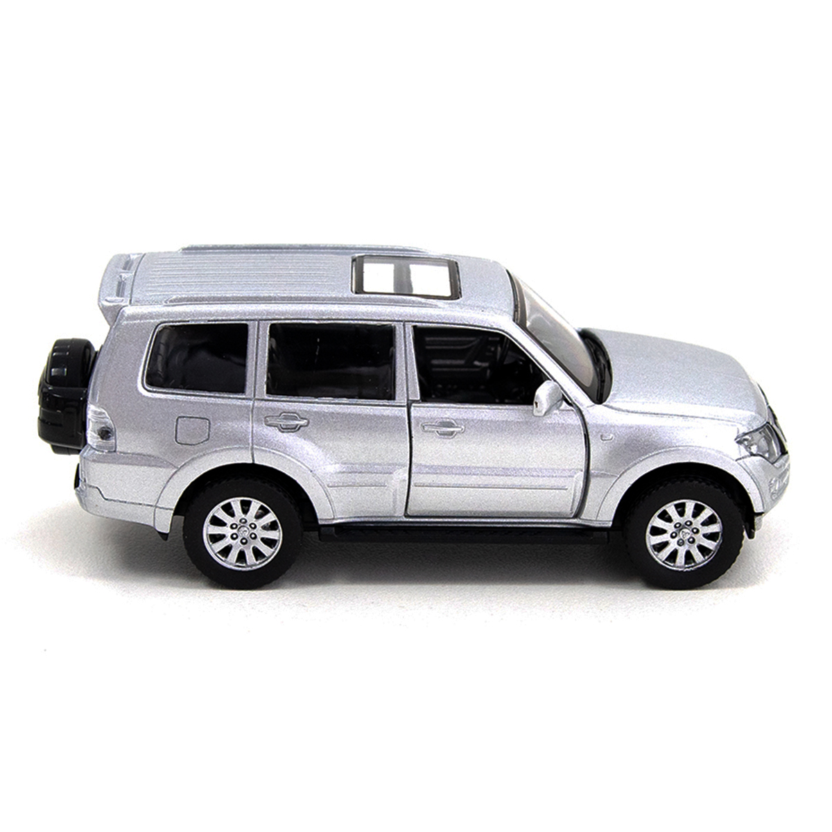Автомодель - Mitsubishi Pajero 4WD Turbo (серебристый) — фото 9