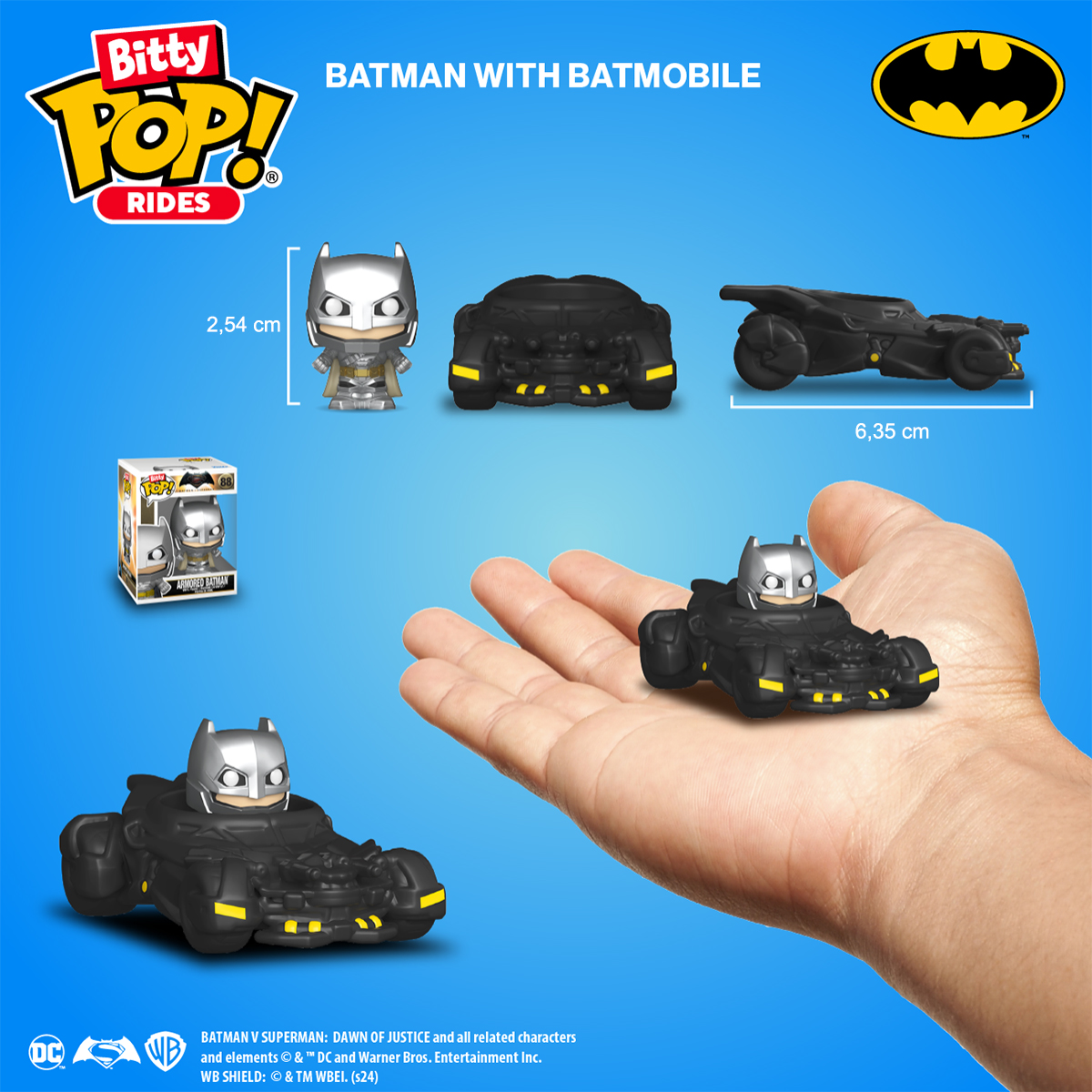 Набор фигурок Bitty POP! Ride серии "DC" - Бэтмен и Бэтмобиль — фото 3