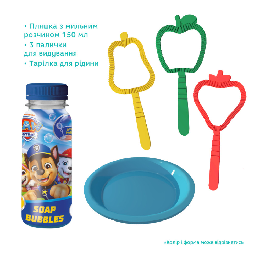 Ароматические мыльные пузыри "Paw Patrol Друзья" 200733 объем 150 мл, 3 палочки — фото 5