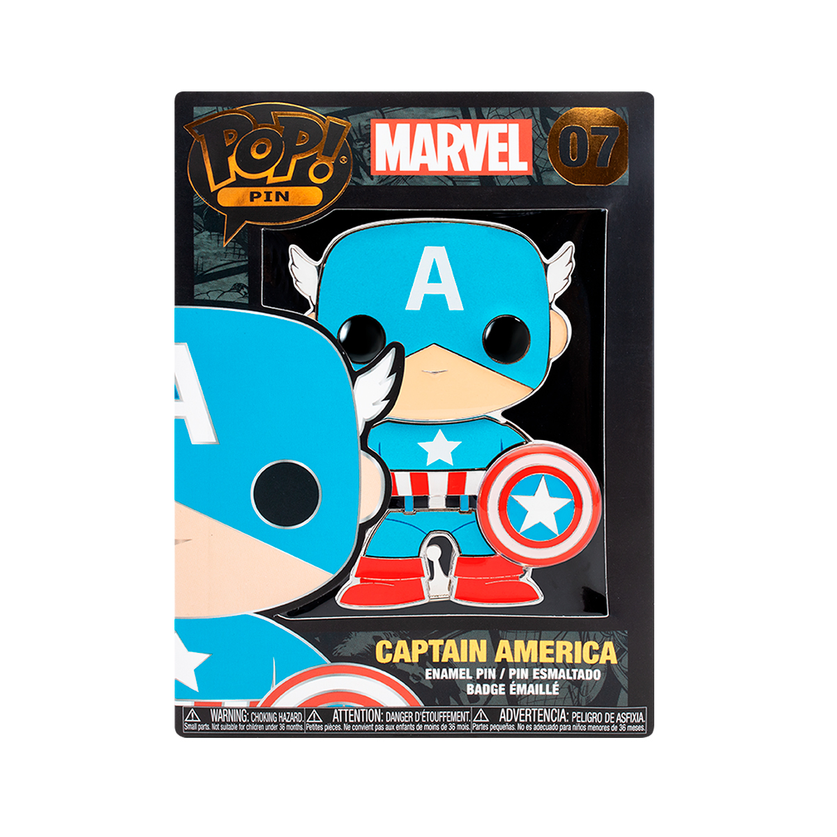 Пін Funko POP серії «Marvel» – Капітан Америка