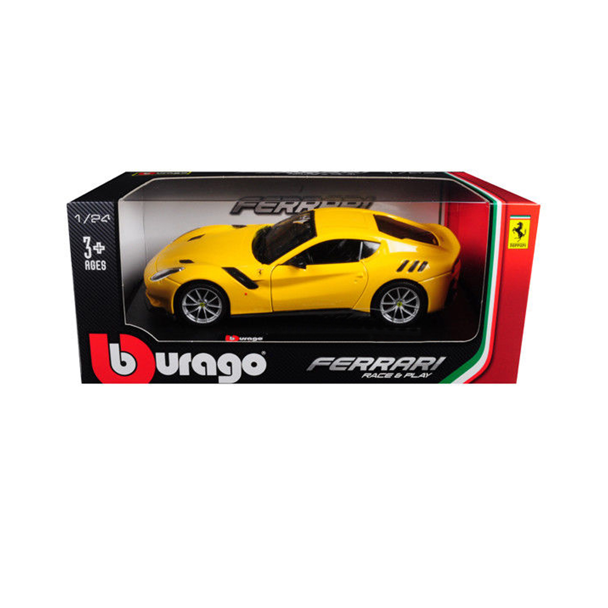 Автомодель - Ferrari F12TDF (асорті жовтий, червоний, 1:24) — фото 4