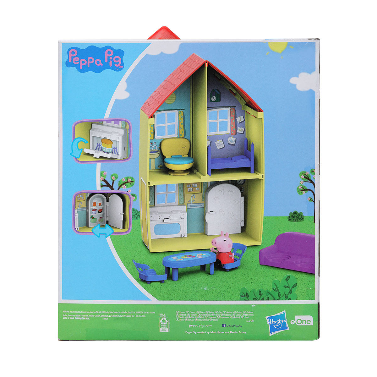 Игровой набор Peppa - Домик Пеппы (домик с мебелью, фигурка Пеппы) — фото 2
