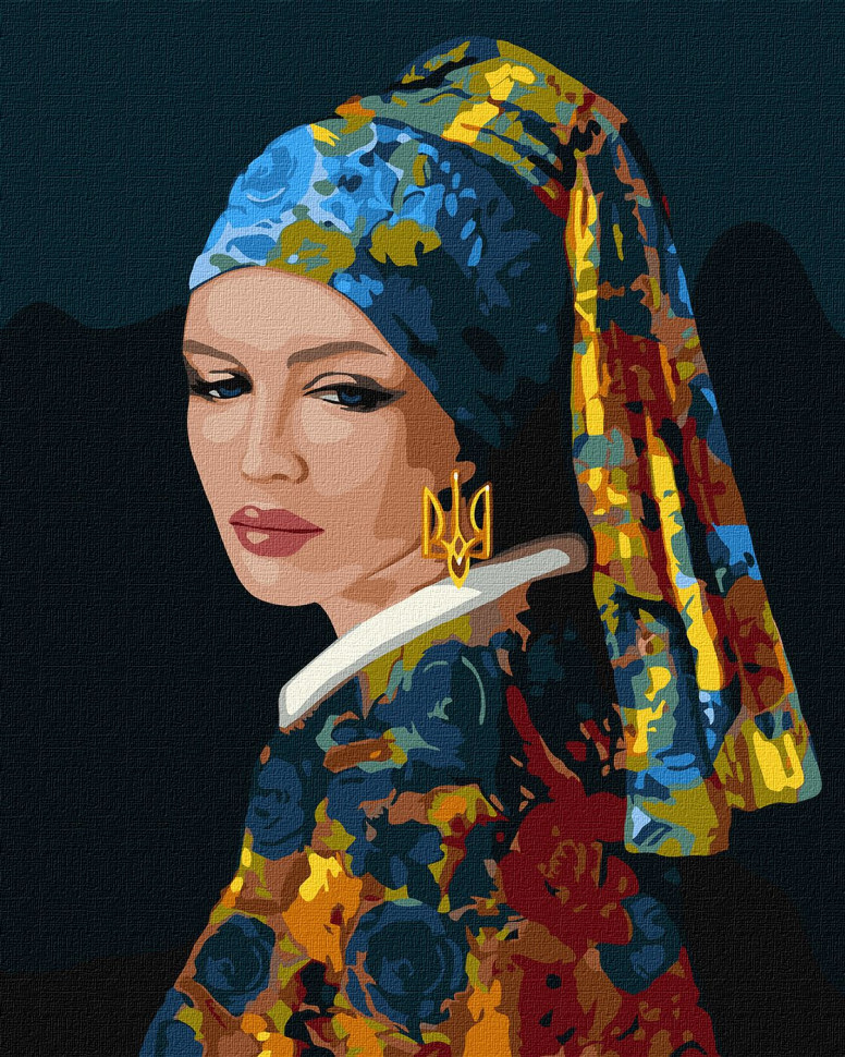 Картина за номерами "Незалежна ©111viktoriiaa" Ідейка KHO4906 40х50 см