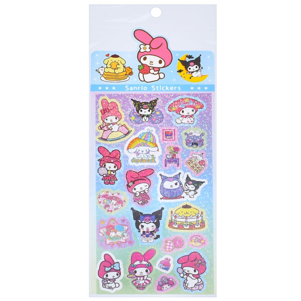 Декоративні наклейки "Sanrio Stickers" SZ240906-13 з блискітками