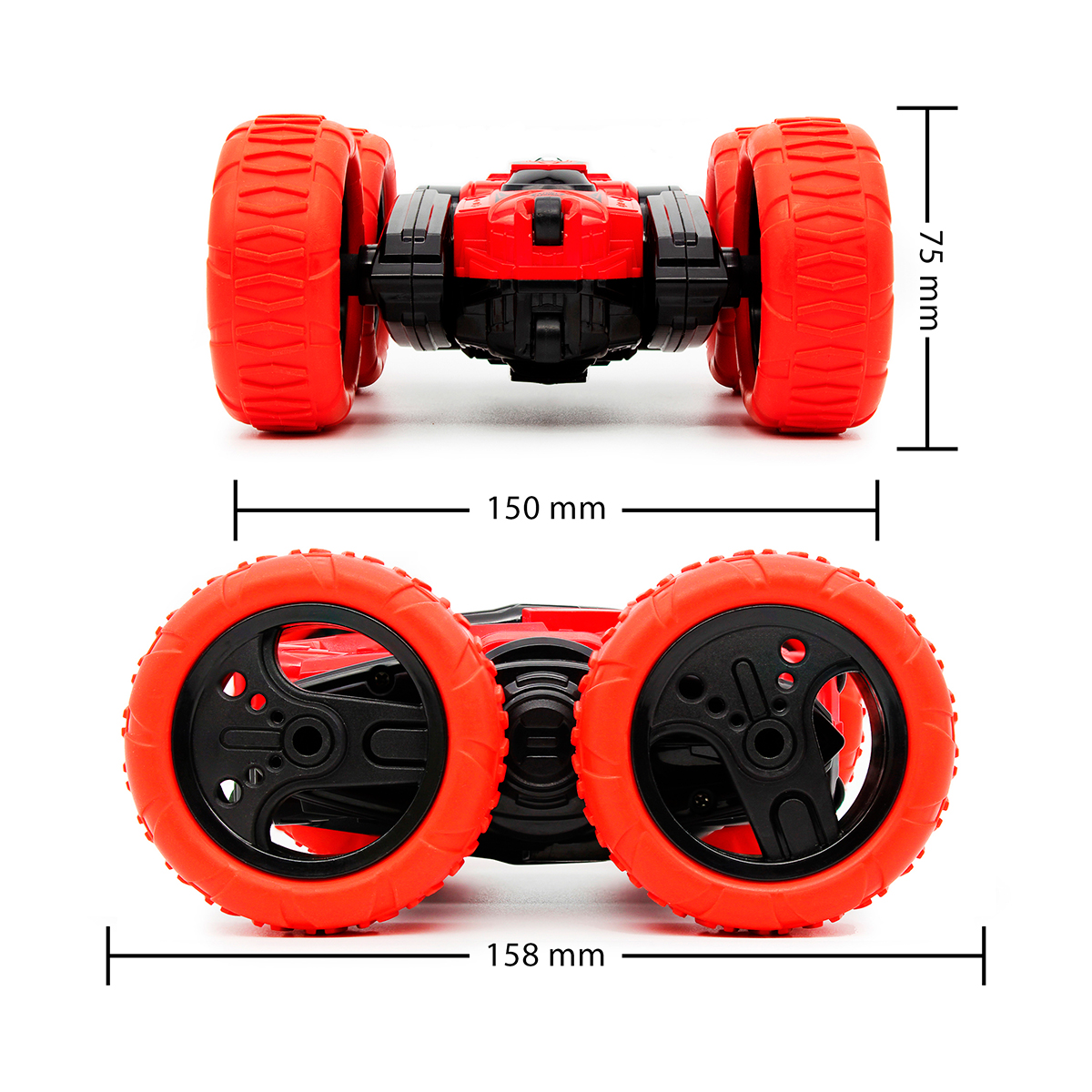 Автомобиль KS Drive на р/у - Трюковый (2.4Ghz, красно-черный) — фото 10