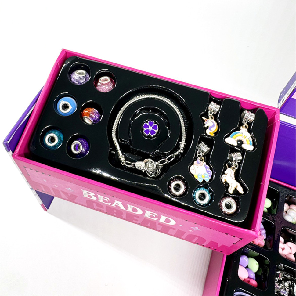 Дитячий набір з прикрасами для створення шарм-браслетів "Jewelry Box" KSY951 — фото 11
