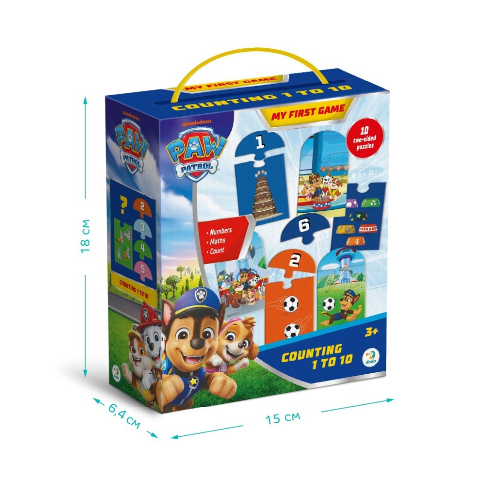 Пазл детский "Paw Patrol счет от 1 до 10" 200621, 20 элементов — фото 4