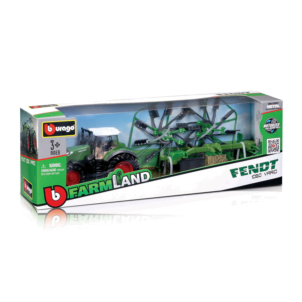 Модель - Трактор Fendt 1050 Vario з роторними валковими граблями (10 cm) — фото 9