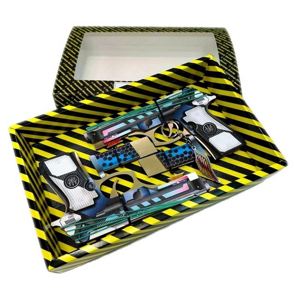 Збірна модель Гумостріл "Berettas HEXAGON" BOX DB-HE 2 шт