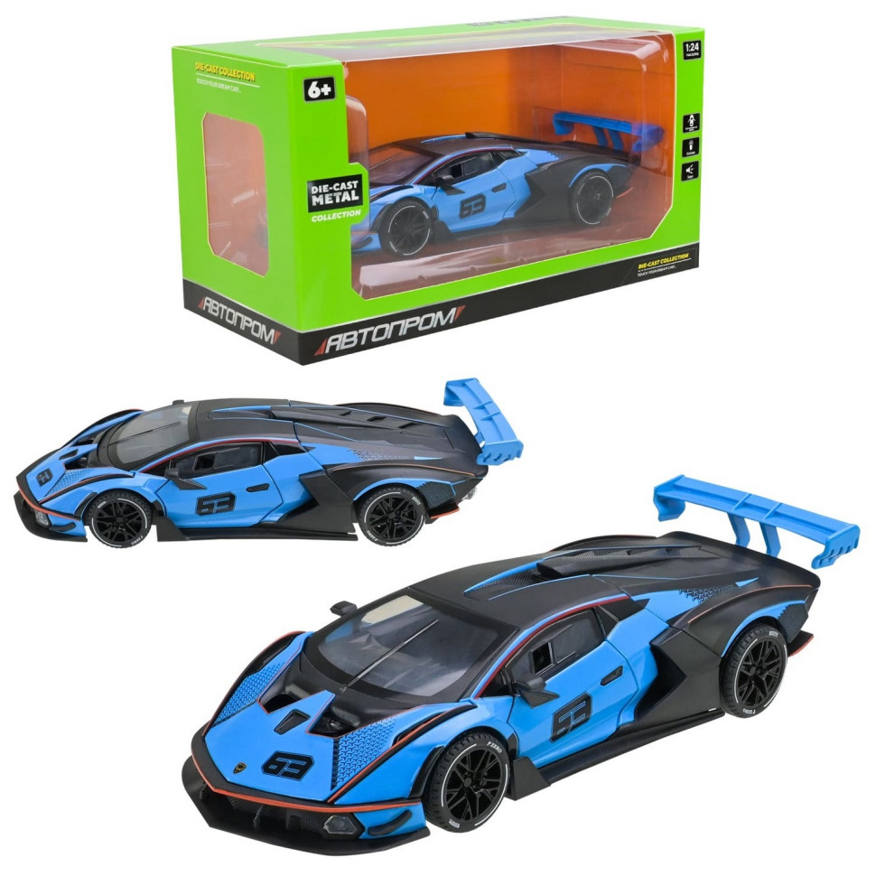 Модель автомобіля "Lamborghini" AP7700(Blue) масштаб 1:24 — фото 3