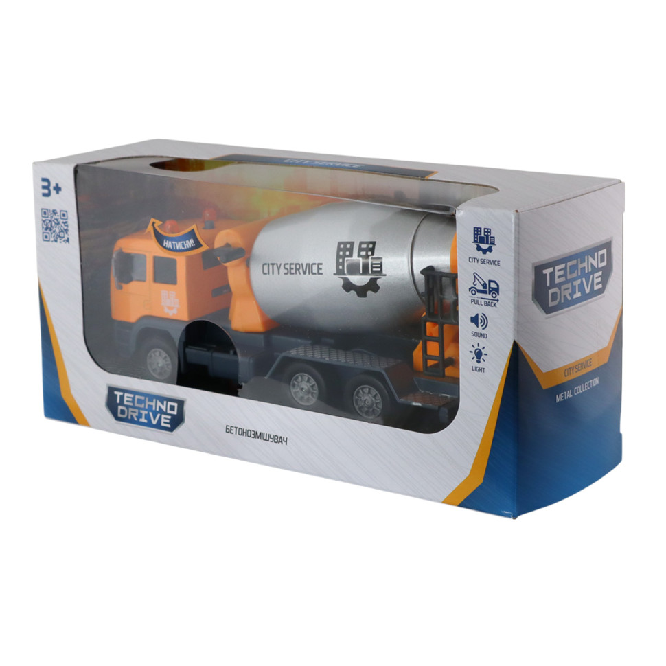 Дитяча ігрова модель Бетонозмішувач TechnoDrive 510777.270 звук і світло — фото 10
