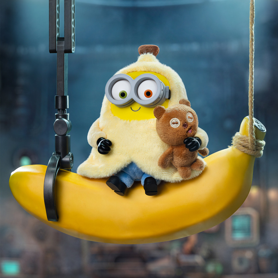 Коллекционная мягкая игрушка с кольцом Миньоны Pop Top 52Toys 25ZB301XHRTJ001 серии Bob & Tim — фото 3