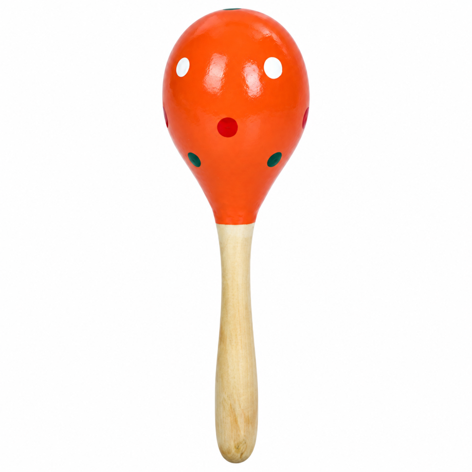 Дерев'яна дитяча іграшка "Маракас" MD 0029(Orange) 20х6х6 см