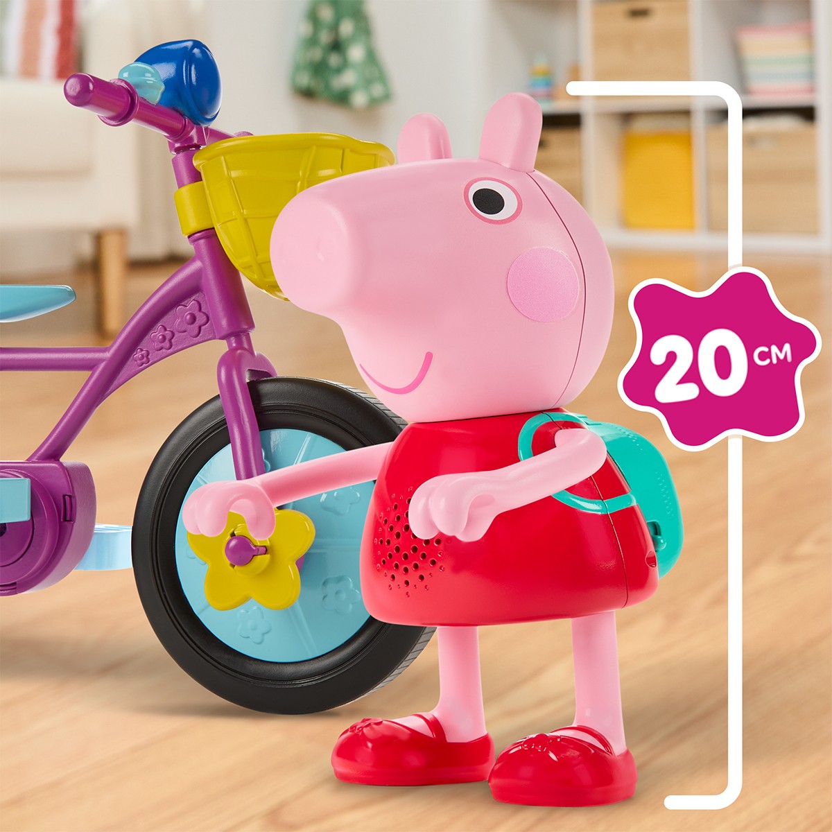 Інтерактивний ігровий набір Peppa Figurines – Пеппа На Велосипеді — фото 5