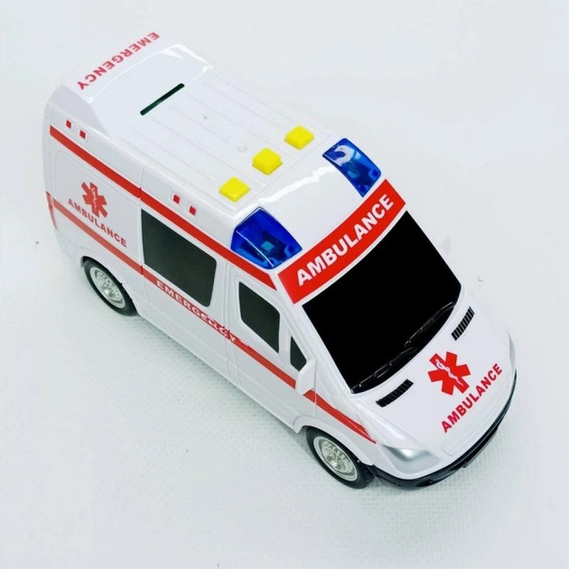 Дитяча автомодель "Швидка допомога" 7994, 17х7 см, звукові та світлові ефекти — фото 5