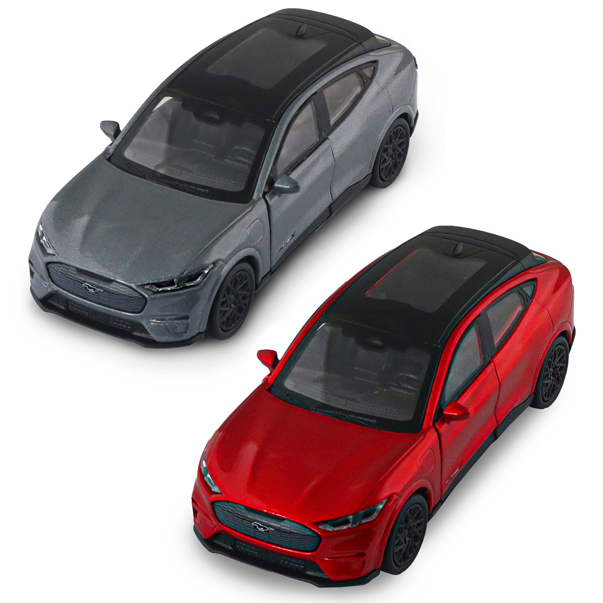 Автомодель - FORD Mustang MACH-E GT 2023 (червоний, сріблясто-сірий)