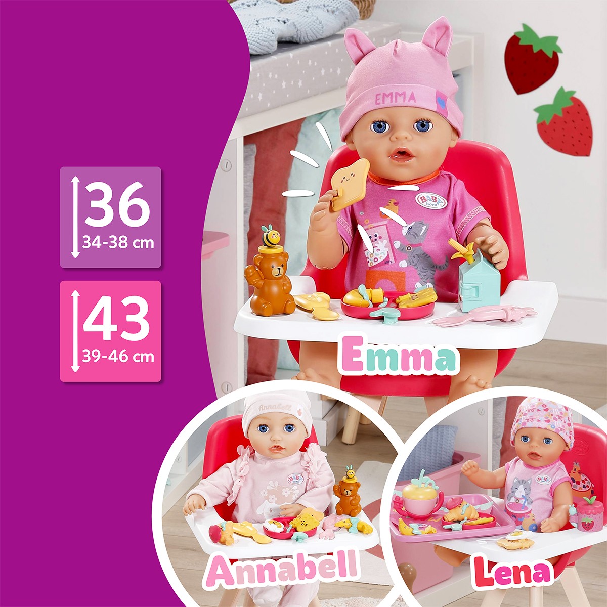 Ігровий набір BABY born серії "Click & Play" – Сніданок Для Ляльки — фото 5