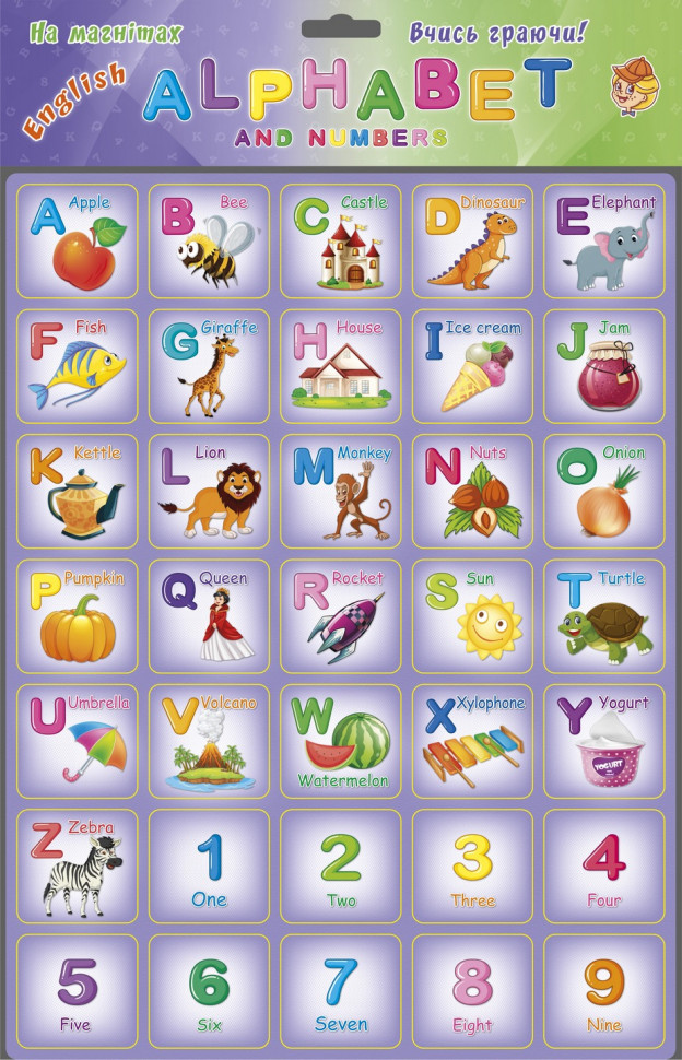 Магнітний набір букв "Alphabet" 1168ATS англійська абетка