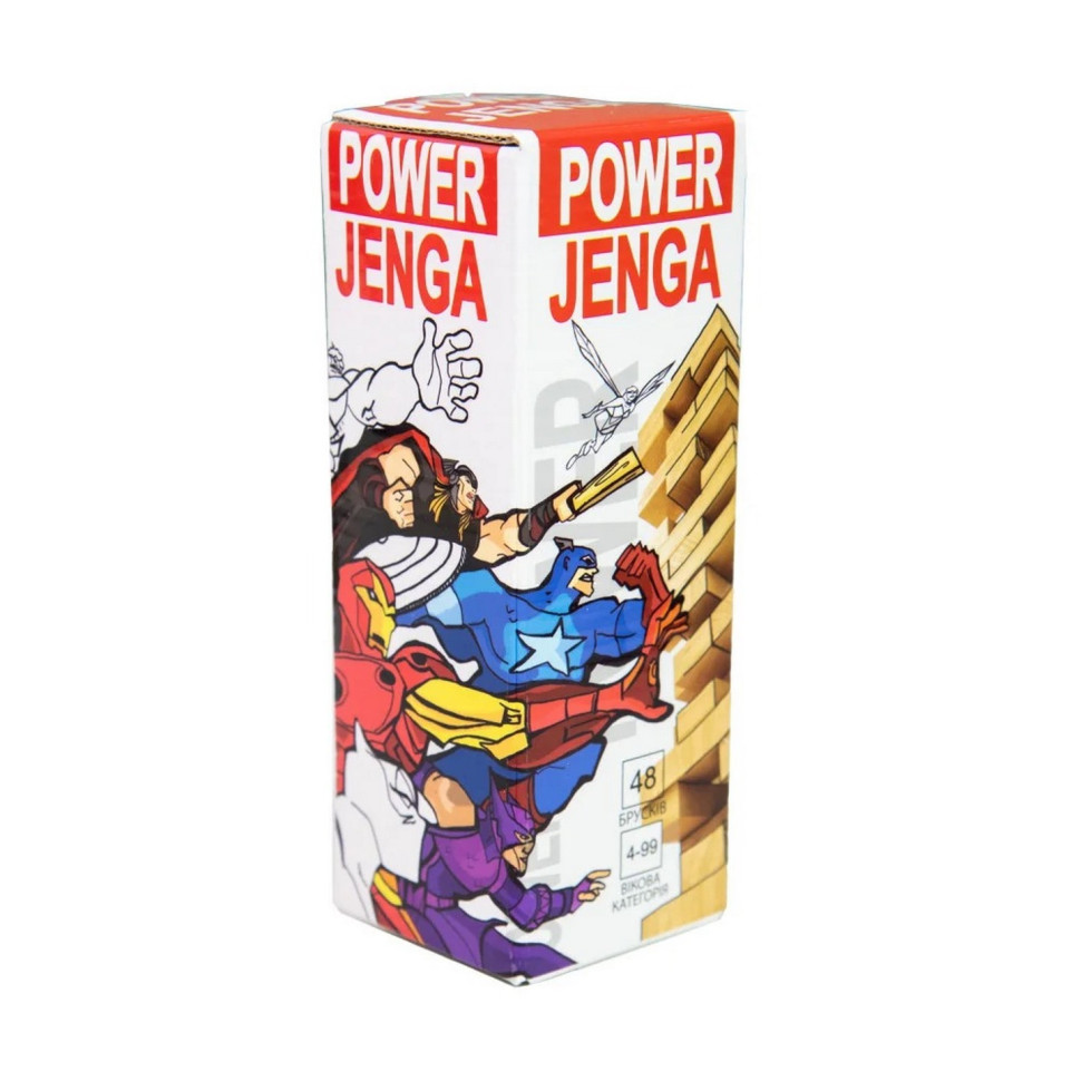 Настільна гра "Power Jenga" 30275, 48 брусків, українською мовою — фото 3
