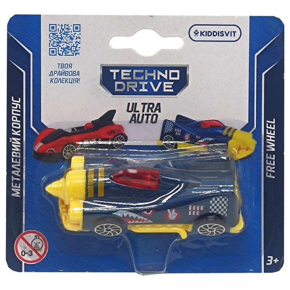 Ігрова міні-машинка Ultra Auto TechnoDrive 250321W-11 металевий корпус