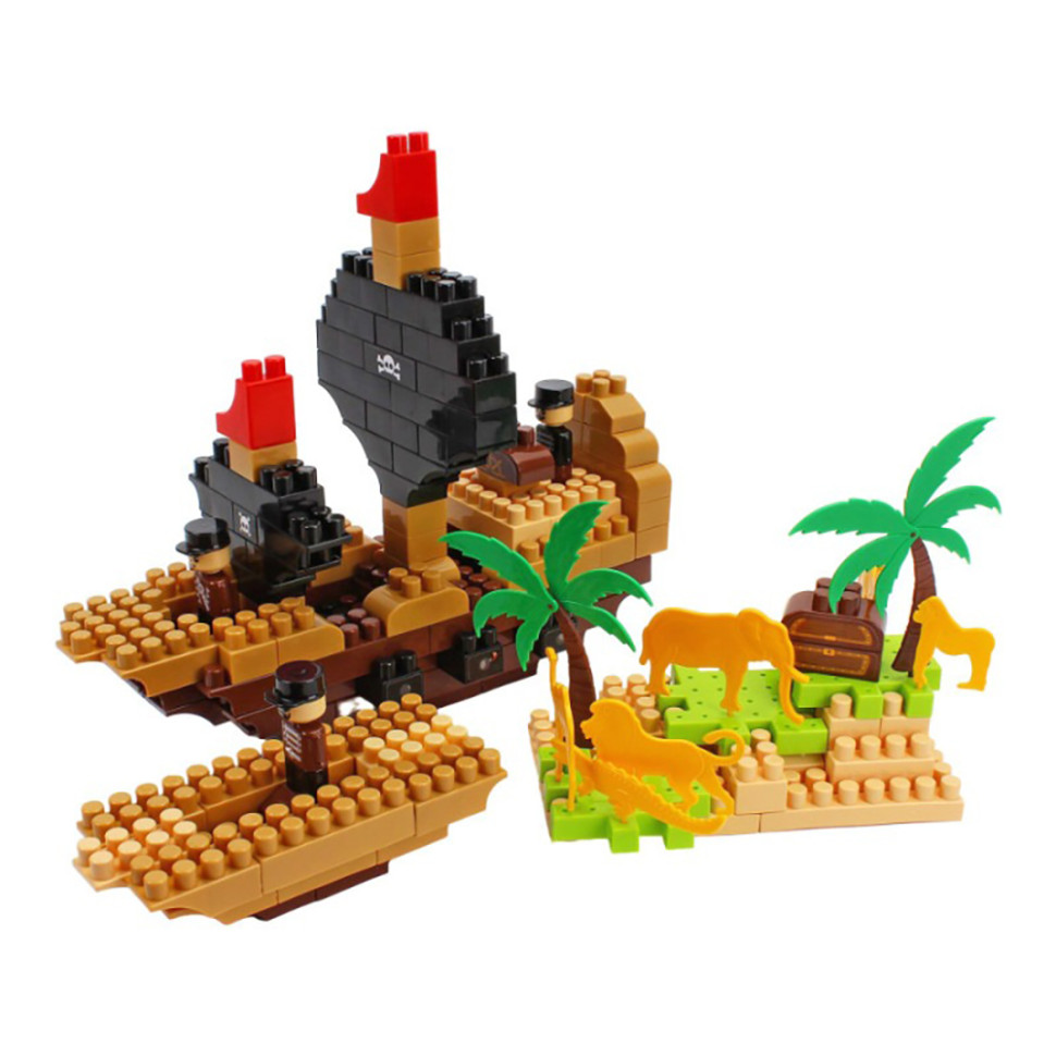 Детский развивающий конструктор "Pirate island" 2642TXK 170 деталей — фото 5