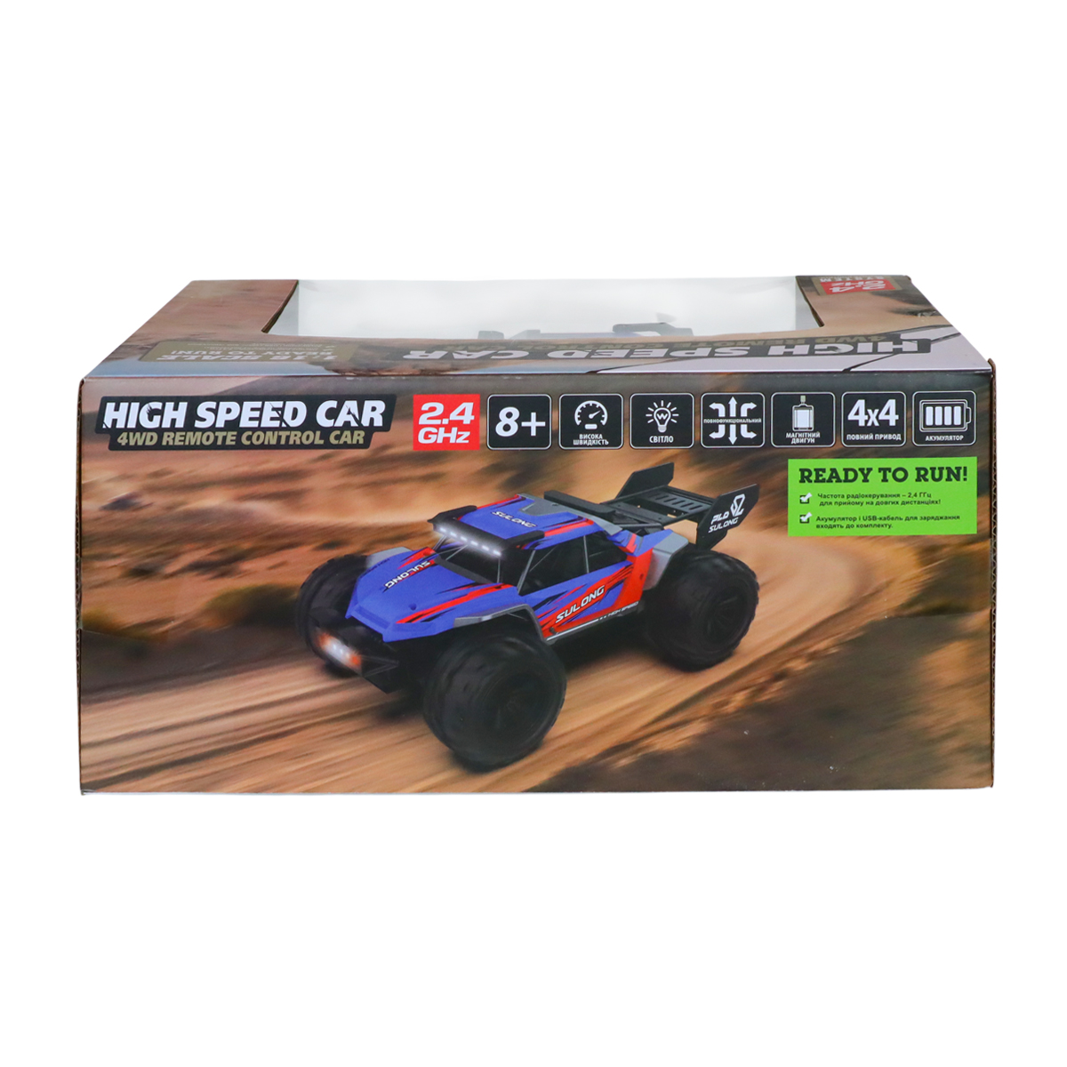 Автомобіль OFF-ROAD на р/к – HIGH Speed (синій, 1:16, 2.4 ГГц, акум. 3,7 V) — фото 7