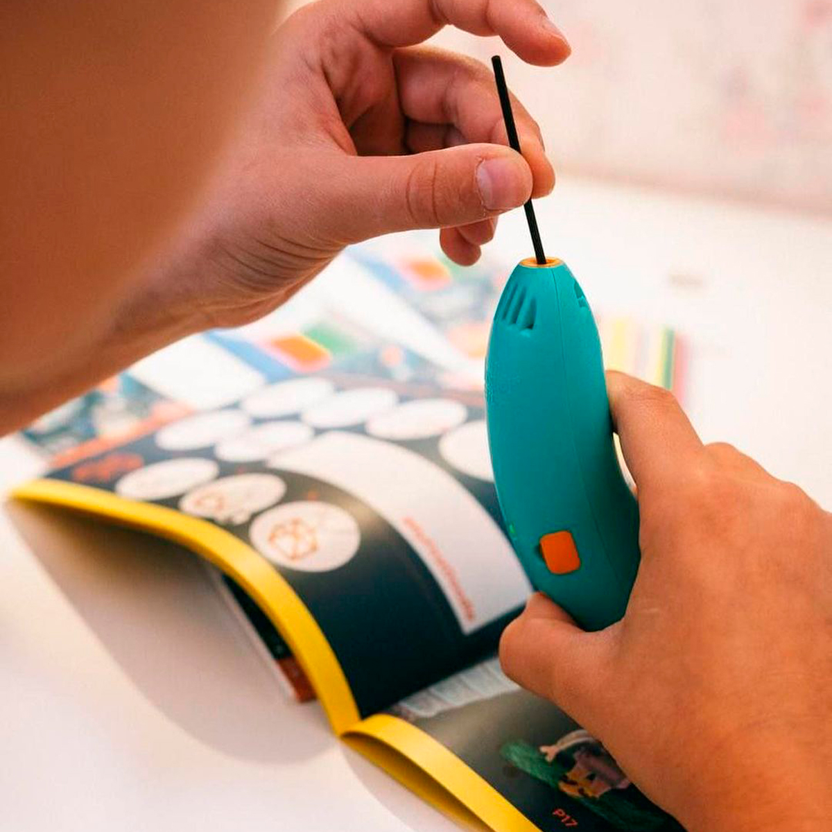 Набір стрижнів для 3D-ручки 3Doodler Start – Мікс (75 шт: зелений, жовтий, рожевий) — фото 2