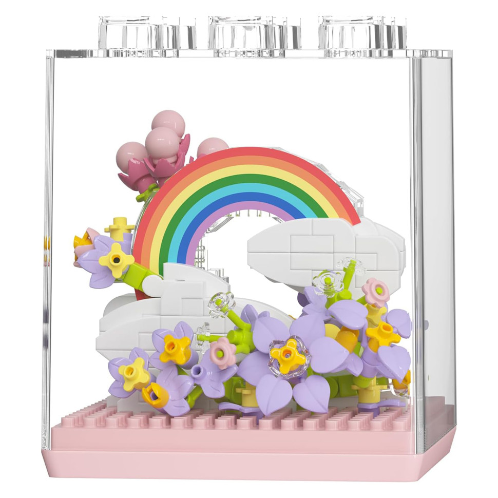Дитячий Конструктор Flower Language 7346 у колбі, 340 деталей — фото 2