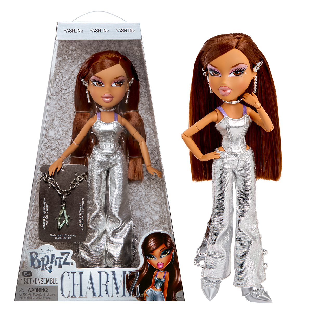 Ігровий набір з лялькою Bratz серії "Charmz" – Ясмін (з акс.)