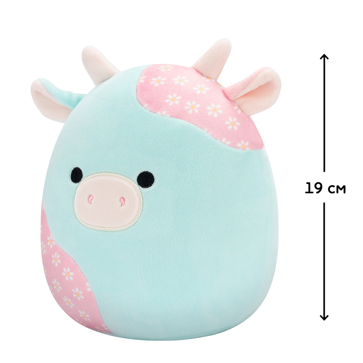 М'яка іграшка Squishmallows - М'ятна Пастельна Корівка (19 cm) — фото 2