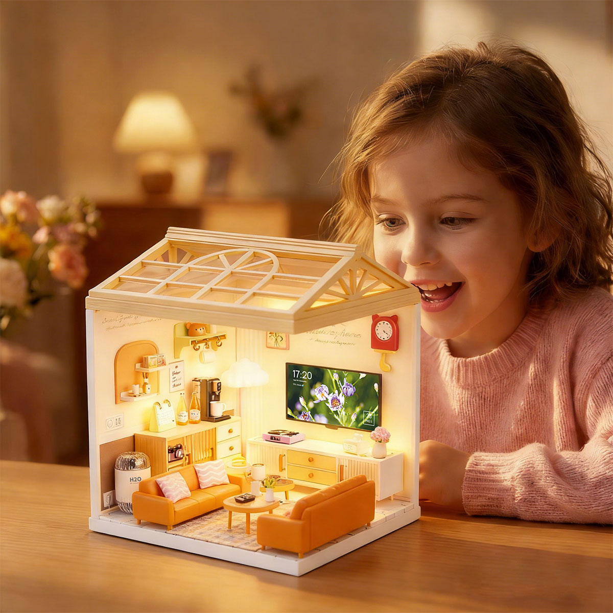 Конструктор-румбокс Mini House серії "Інтер'єр" – Вітальня (світло) — фото 10