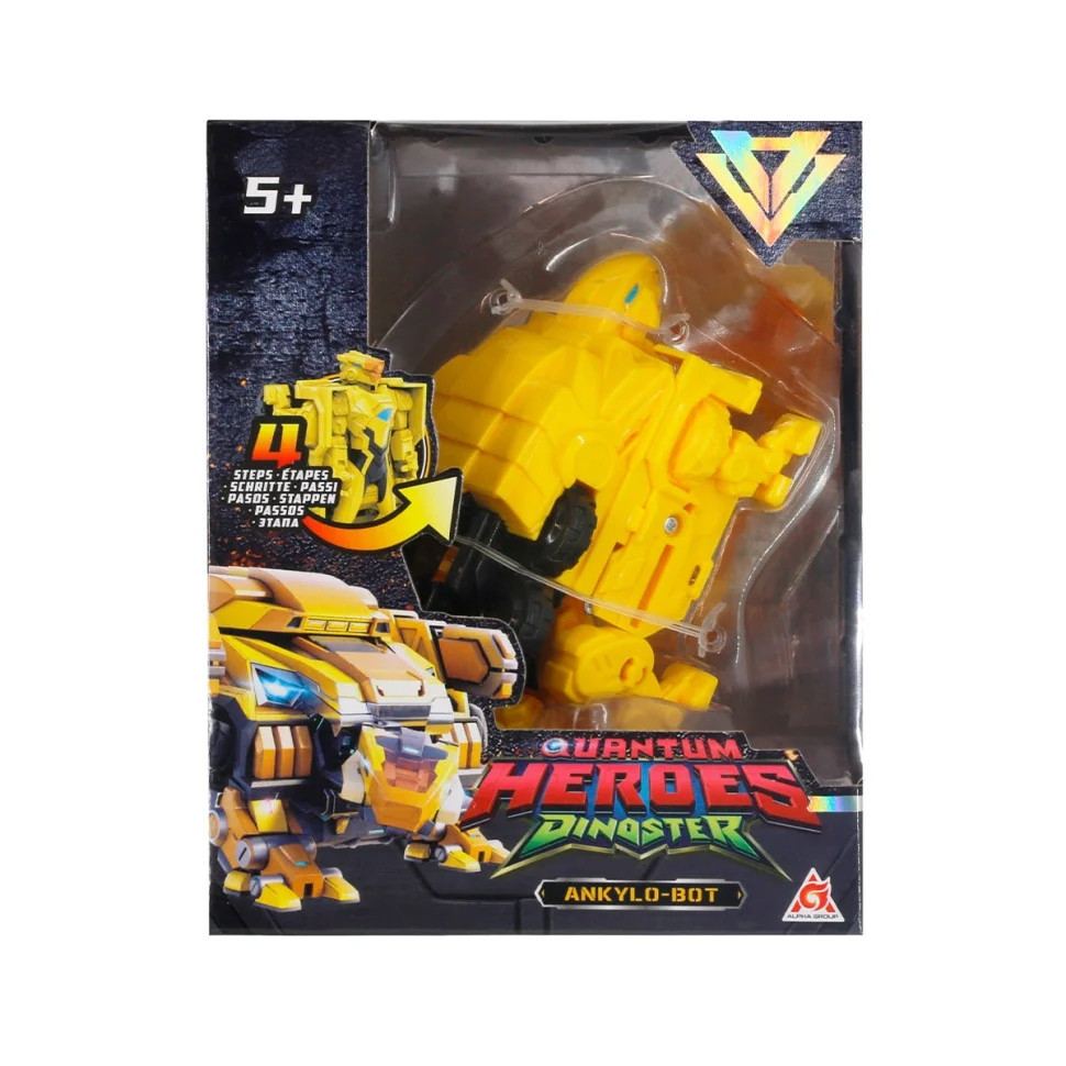 Игровой Динозавр-трансформер Делби Dinoster EU580852 желтый — фото 5