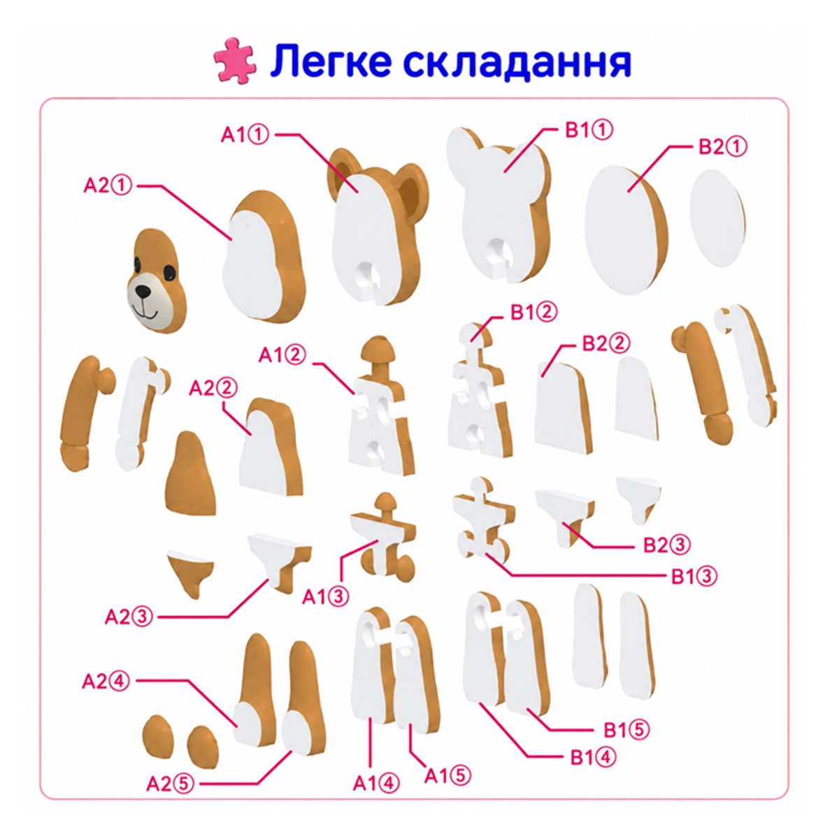 Набор 3D-стикеров‑пазлов Tiki Wiki – Тики Арт-Котики — фото 2